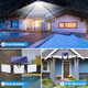 Solar Motion Sensor Light 266 LED Waterproof Luces with 3 Adjutable Head Wide Angle for Outside Garage Yard Patio product