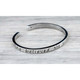 Engraved Inspirational Cuff Bangle - 'She Believed She Could, So She Did' product