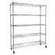 5-Tier Steel Wire Shelving with Wheels product