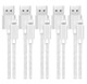 10-Foot Braided MFi Lightning Cables for Apple Devices (5-Pack) product