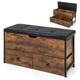 Flip Top Wooden Storage Bench with Cushion product