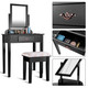 Makeup Vanity Table with Square Stool product