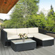 Costway 5-Piece Outdoor Rattan Furniture Set product