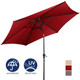 9-Foot Outdoor Market Patio Umbrella with Push-Button Tilt & Crank Lift product