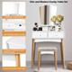 Vanity Table with Cushioned Stool product