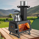 Portable 2-in-1 Wood Stove with a Heater and Cooker product