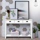 Costway 47'' Console Table with Drawers and Shelf product