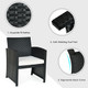 Costway 4-Piece Rattan Patio Cushioned Sofa and Table Set product