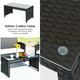 Costway 4-Piece Rattan Patio Cushioned Sofa and Table Set product