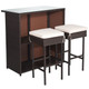 Costway 3-Piece Patio Rattan Wicker Bar Dining Set product