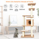 Costway 69" Modern Cat Tower with Removable Platforms product