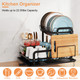 NewHome™ 2-Tier Dish Drying Rack with Drainboard  product