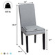 Costway Fabric Dining Chairs with Nailhead Trim (Set of 4) product