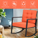 Patio Rattan Rocker Chair with Cushion product