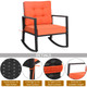 Patio Rattan Rocker Chair with Cushion product
