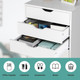 Costway 5-Drawer Storage Dresser with Wheels product