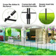 Decorative Garden Fence Iron Folding Panel Border (Set of 10) product