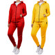 Women's Fleece-Lined Matching Zip-up Hoodie & Jogger (Set of 1 or 2) product