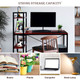 Costway 47.5'' Compact Computer Desk with 4-Tier Storage product