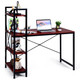 Costway 47.5'' Compact Computer Desk with 4-Tier Storage product