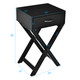 Costway X-Shape Nightstand Accent Table product