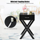 Costway X-Shape Nightstand Accent Table product