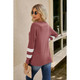 Women's Varsity Stripe Twisted Front Long Sleeve Top product