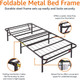 Twin XL Foldable Metal Platform Bed Frame by Amazon Basics® product
