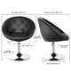 Adjustable PU Leather Swivel Chair with Round Tufted Back product