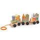 Toddler's Stackable 3-Section Wooden Train Set product