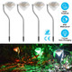 Solarek® Solar Diamond-Shape Garden Stake Light (4-Pack) product