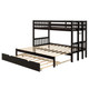 Costway Twin Pull-Out Bunk Bed with Trundle Ladder product