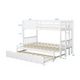 Costway Twin Pull-Out Bunk Bed with Trundle Ladder product