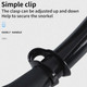 Diving Snorkel Portable Foldable Multi-color Silicone Freediving Snorkel For Swimming Diving Color Black product