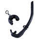 Diving Snorkel Portable Foldable Multi-color Silicone Freediving Snorkel For Swimming Diving Color Black product