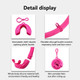 Diving Snorkel Portable Foldable Multi-color Silicone Freediving Snorkel For Swimming Diving Color Pink product