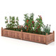 Outdoor Rectangular Planter Box with Drainage Holes (Set of 2) product