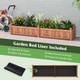 Outdoor Rectangular Planter Box with Drainage Holes (Set of 2) product