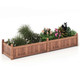 Outdoor Rectangular Planter Box with Drainage Holes (Set of 2) product