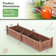 Outdoor Rectangular Planter Box with Drainage Holes (Set of 2) product