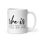 'She Is Full of Fire' Graphic Coffee Mug, 11 or 15 oz. product