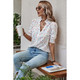 Women's Whimsy Polka Dot Puff Sleeve Blouse product