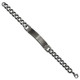 Brushed Antiqued Stainless Steel ID Bracelet  product