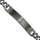 Brushed Antiqued Stainless Steel ID Bracelet  product