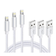 3-, 6-, 10-Foot Braided MFi Lightning Cables for Apple Devices (3-Pack) product