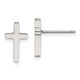 Stainless Steel Polished Cross Post Earrings product