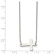 17-Inch Polished Stainless Steel Sideways Cross Necklace product