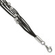 8-inch Polished Beaded Multi-Strand Leather Bracelet product
