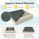 Kids' 2-in-1 HDPE Sandbox with Cover & Bottom Liner product