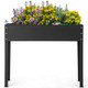 Metal Elevated Planter Box Raised Garden Bed with Legs and Drainage product